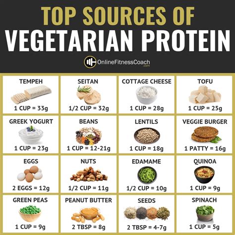 Vegetarian Protein Chart | Vegetarian protein, Vegetarian protein ...