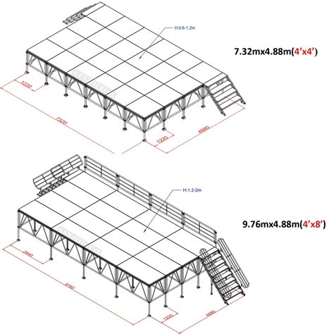 Outdoor Portable Aluminum Mobile Stage Platform For Sale - Buy Portable ...