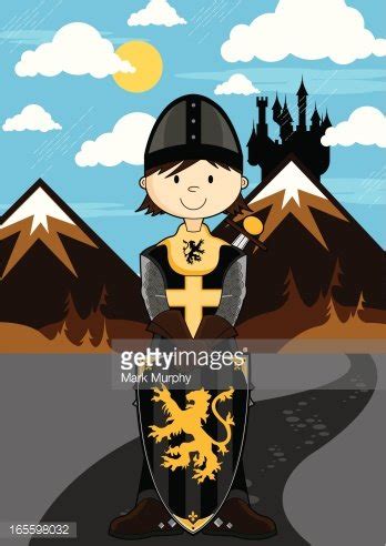 Crusader Black Knight Scene Stock Clipart | Royalty-Free | FreeImages