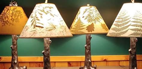 Handmade Lamps & Shades With Leaves & Botanical Accents
