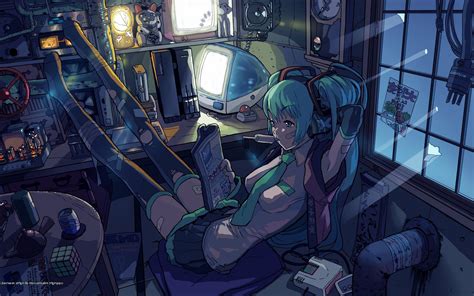 Hatsune Miku, Anime, Vocaloid, Anime Girls, Computer, Apple Inc. Wallpapers HD / Desktop and ...