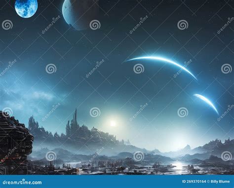 Alien Planet Fantasy Sci Fi Background Series 3 of 155 Stock ...