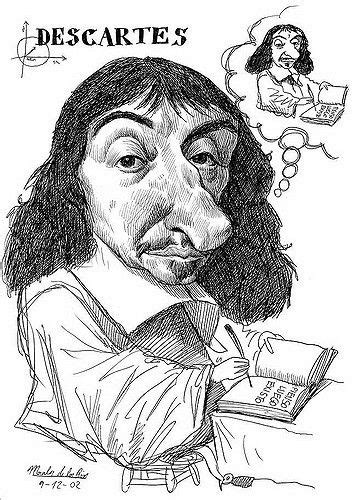 DESCARTES, René | Art parody, Caricature drawing, Portrait art