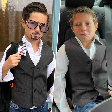 Boy bullied for Tony Stark Halloween costume goes viral