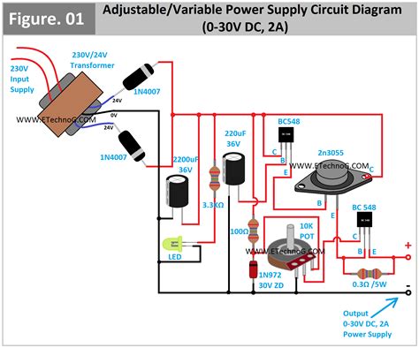0-12v Power Supply Circuit Diagram