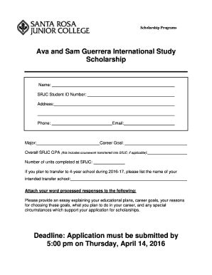 Santa Rosa Junior College Ava And Sam Guerrera International Study ...