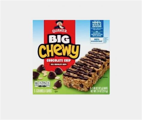 Some Quaker Granola Bars Are Recalled For Possible Salmonella