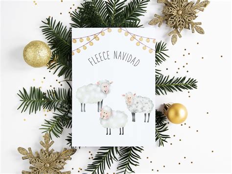 Funny Fleece Navidad Christmas Card Printable Holiday Card - Etsy