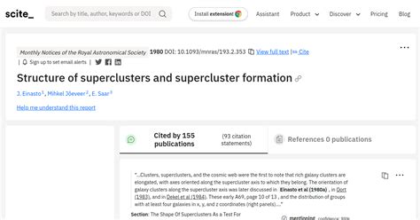 Structure of superclusters and supercluster formation - [scite report]