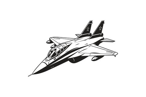 Fighterjet Graphic by Esha's Designs · Creative Fabrica