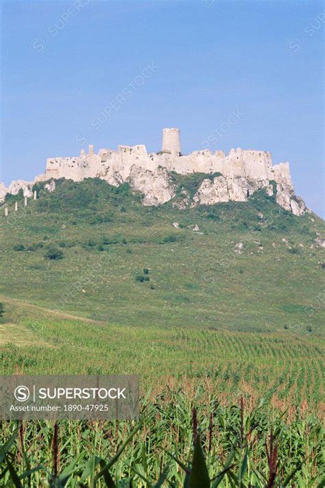 Spis castle Spissky hrad, largest ruined castle in the country, UNESCO ...