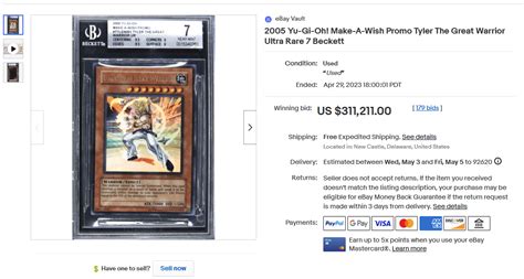 Tyler the Great Warrior sold for ~311k : r/mtgfinance