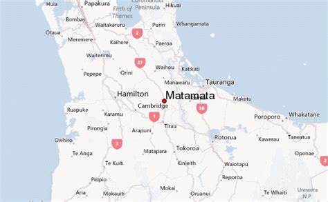 Matamata New Zealand Map - Tourist Map Of English