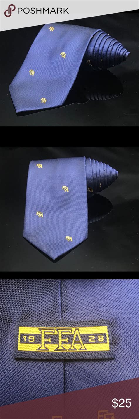 FFA 1928 Men's Future Farmers of America Tie | Ffa, Navy gold, Gold logo