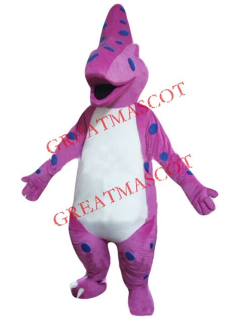 Pink Dinosaur Mascot Costume Free Shipping