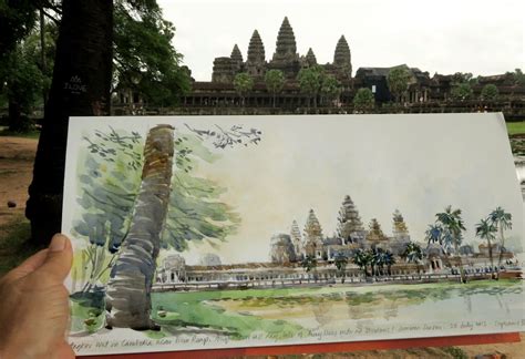 Angkor Wat this morning.SBower | Angkor wat, Angkor, Travel art