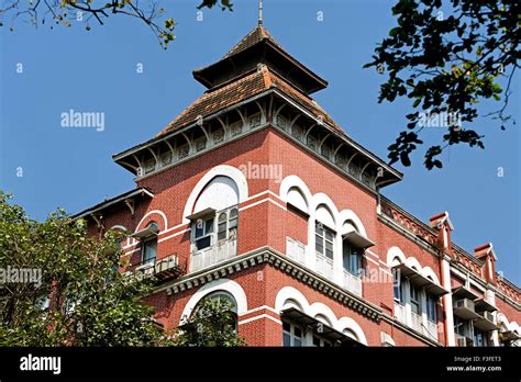 Heritage buildings on D. N. Road ; Bombay Mumbai ; Maharashtra ; India ...