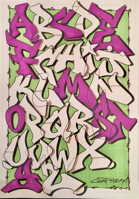 Graffiti Letters Alphabet Wildstyle A Z