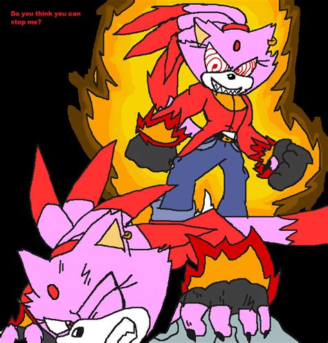 Blaze vs Fleetway: Coloured by weresilvaze on DeviantArt