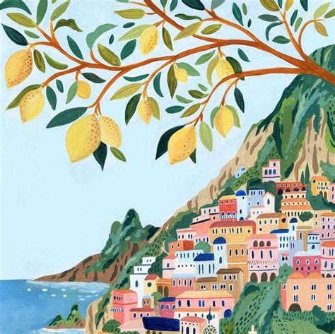 Positano Amalfi Coast Art Print Italy Art Print Travel - Etsy India | Italy art print, Italy art ...