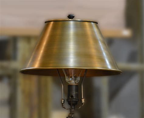 12" Steel Shade - Antique Brass