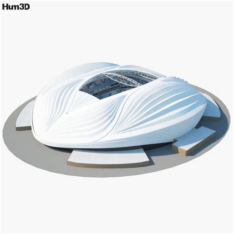 Al Janoub Stadium 3D model - Architecture on Hum3D