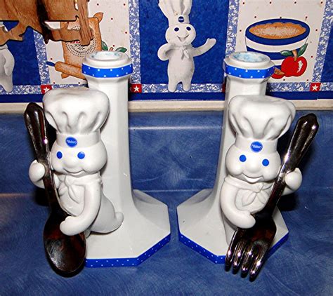 Pillsbury Doughboy Candlesticks DANBURY MINT Kitchen Figurine Set | eBay