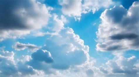 Premium Photo | Realistic Cloudy Day Sky Background Daylight Blue Sky With Clouds Sunny Day Sky ...