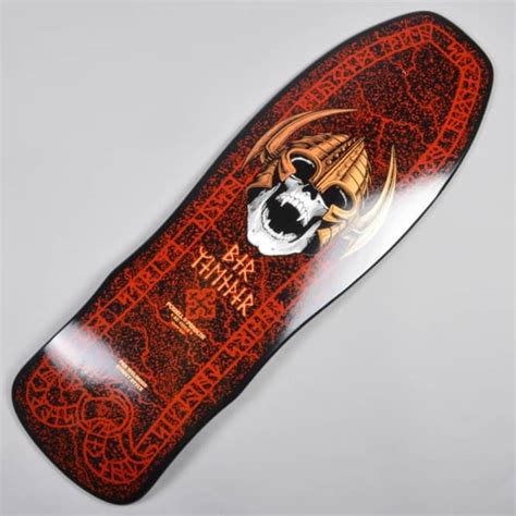 Powell Peralta Per Wellinder Nordic Skull Black/Red Reissue Skateboard Deck 9.625" - SKATEBOARDS ...