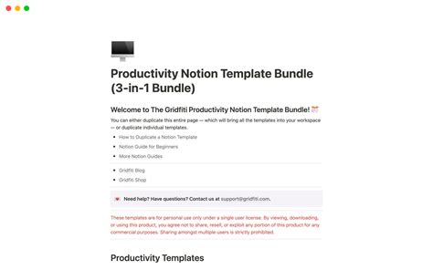 3-in-1 Productivity Bundle Template | Notion Marketplace