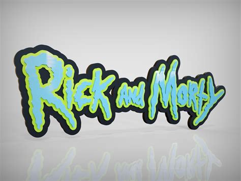 STL file Rick and Morty Logo・3D print design to download・Cults