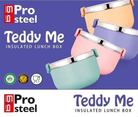 Capacity: 1000 mL Stainless Steel Insulated Lunch Box (Teddy Me) at Rs ...