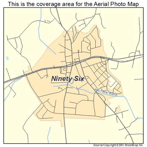 Aerial Photography Map of Ninety Six, SC South Carolina