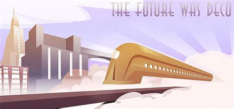 The Future Was Deco, retro, train, art deco, steam, vintage, HD wallpaper | Peakpx