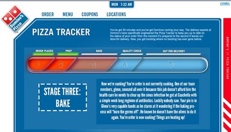 Image result for dominos pizza tracker | Dominos pizza, Domino, Dashboards