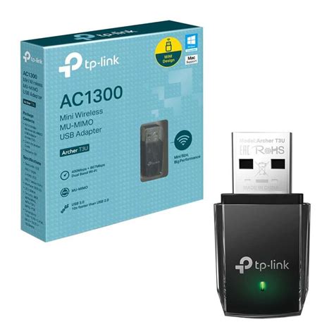 TP-Link ARCHER T3U AC1300 Wireless USB Adapter | Green Dara Stars for ...