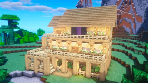 Birch Wood House Minecraft - Pixel Art Grid Gallery