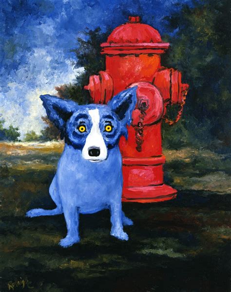 George Rodrigue | Blue dog art, Blue dog painting, Blue dog