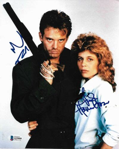 MICHAEL BIEHN LINDA HAMILTON AUTOGRAPHED SIGNED THE TERMINATOR BAS COA ...