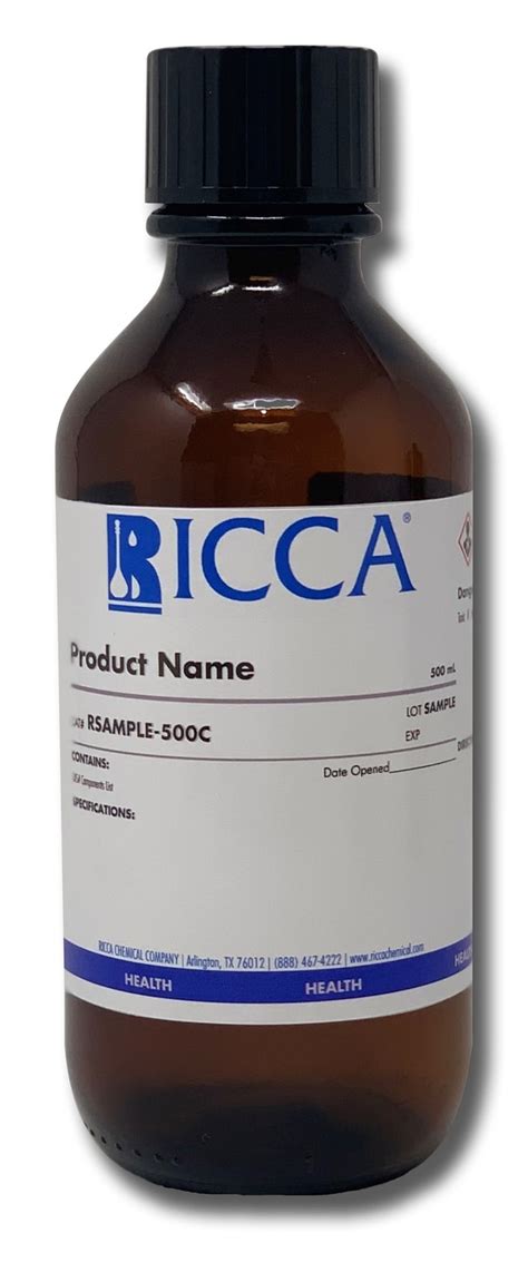 Bromate-Bromide Solution, 0.100 N (N/10), Ricca Chemical Package: Amber ...