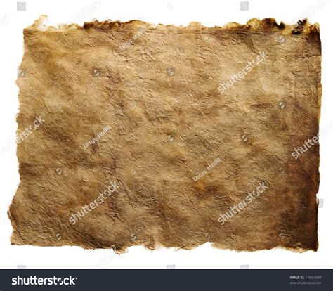 Antique Brown Paper Torn Edges Isolated Stock Photo 17657047 | Shutterstock