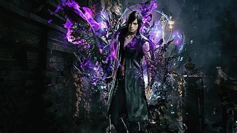 V Purple Background Devil May Cry 5, HD wallpaper | Peakpx