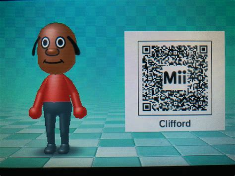 Clifford The Big Red Dog Mii QR Code by gman5846 on DeviantArt