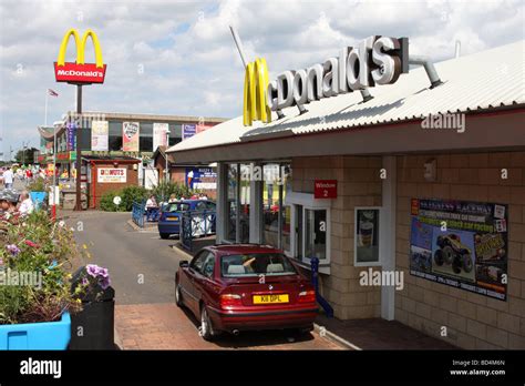 A McDonald’s drive through restaurant in the U.K Stock Photo - Alamy