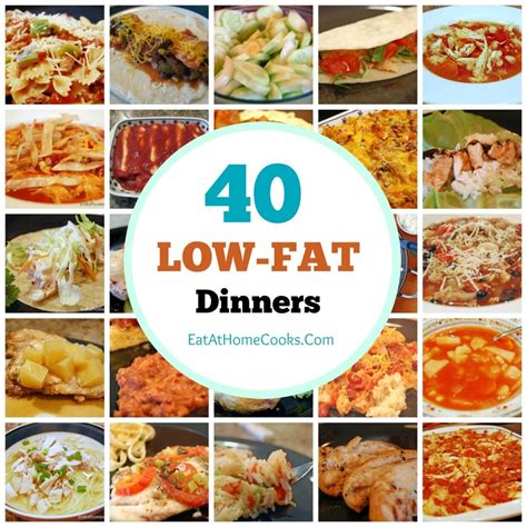 My Big Fat List of 40 Low-Fat Recipes - Eat at Home | Low fat dinner ...