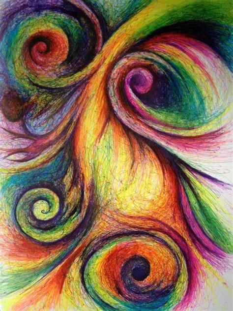 Abstract with Swirls by Michelle Curiel | Abstract painting techniques, Art, Abstract