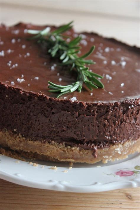 Rosemary Chocolate Mousse Cake with Fleur de Sel | Chocolate mousse, Chocolate mousse cake ...