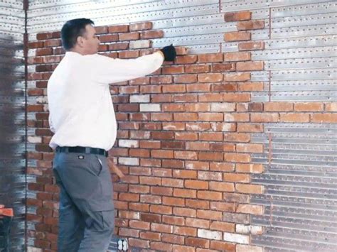 This thin brick wall is cheaper and quicker to install than the real thing #homeremodelingtips ...