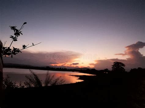 Sunset at Parakrama Samudraya Stock Photo - Image of parakrama, sunset ...