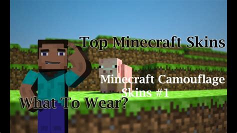 Free Minecraft Skins Download - Top 8 Camouflage Minecraft Skins Decoy Skins #1 - YouTube